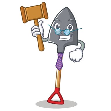 Yargıç kürek karakter karikatür tarzı