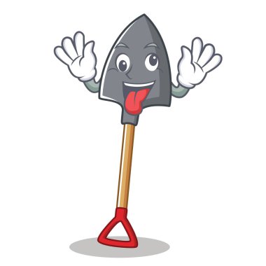 Deli kürek karakter karikatür tarzı