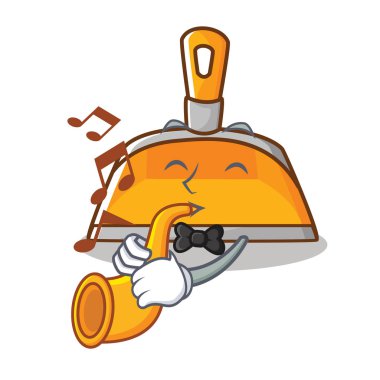 Trompet faraş karakter karikatür tarzı ile