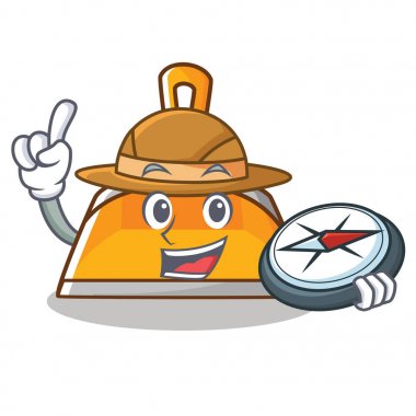 Explorer faraş karakter karikatür tarzı