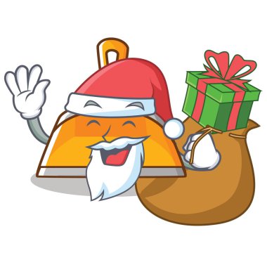 Noel Baba hediye faraş karakter karikatür tarzı ile