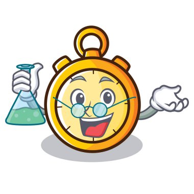 Profesör Chronometre karakter karikatür tarzı