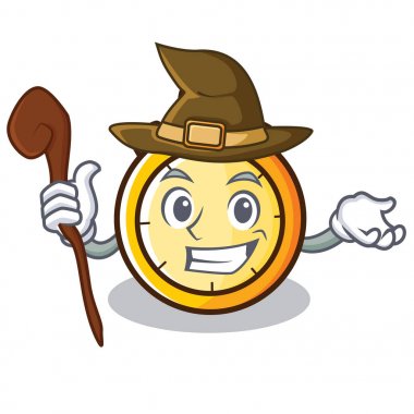 Cadı Chronometre karakter karikatür tarzı