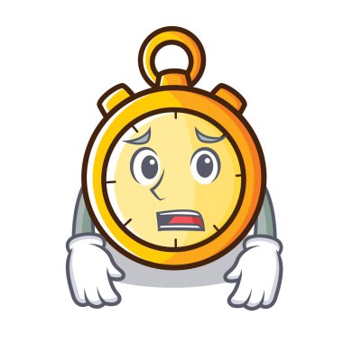 Korkarım Chronometre karakter karikatür tarzı