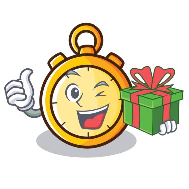 Hediye Chronometre karakter karikatür tarzı ile
