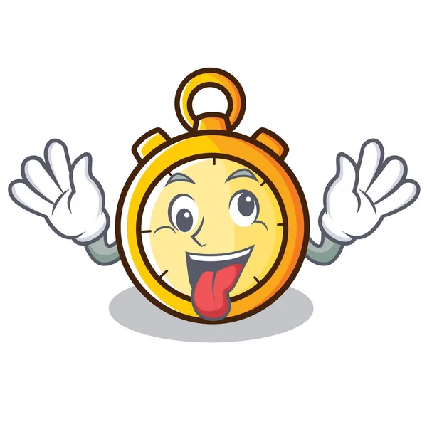 Deli Chronometre karakter karikatür tarzı — Stok Vektör
