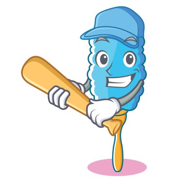 İskambil beyzbol tüy silgi karakter karikatür