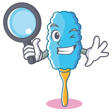 Dedektif tüy silgi karakter karikatür