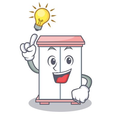 Bir fikir kabine karakter karikatür tarzı var