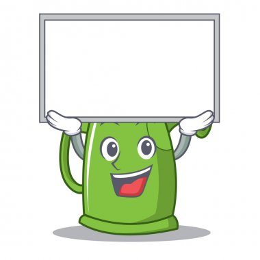 Tahtayı sulama karikatür karakter