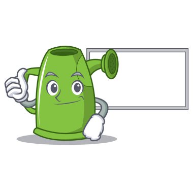 Başparmak yukarıya kurulu sulama olabilir karakter karikatür ile