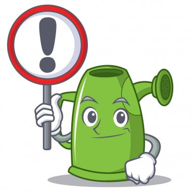 İşareti ile sulama karikatür karakter