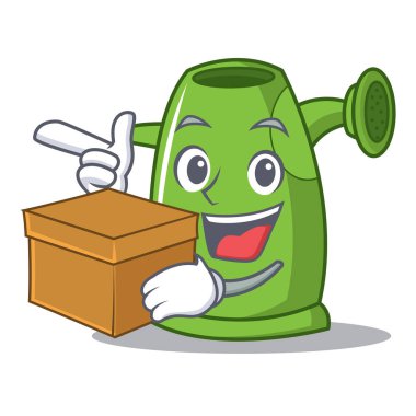 Kutusu ile sulama karikatür karakter