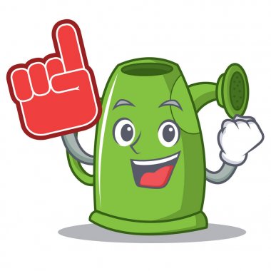 Köpük parmak sulama olabilir karakter karikatür