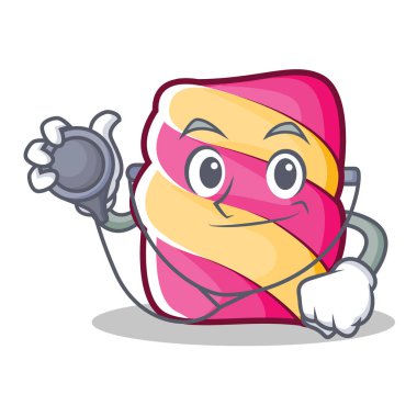 Doktor hatmi karakter karikatür tarzı