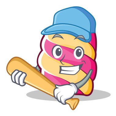 Oyun beysbol hatmi karakter karikatür tarzı