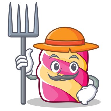 Çiftçi hatmi karakter karikatür tarzı