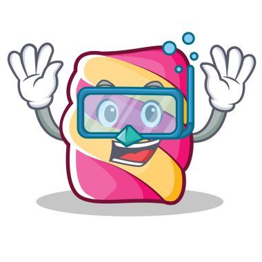 Dalış hatmi karakter karikatür tarzı