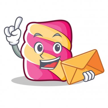 Zarf hatmi karakter karikatür tarzı ile