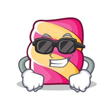 Süper cool hatmi karakter karikatür tarzı