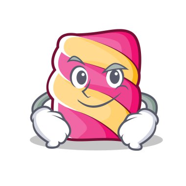 Smirking hatmi karakter karikatür tarzı