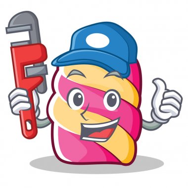 Tesisatçı hatmi karakter karikatür tarzı