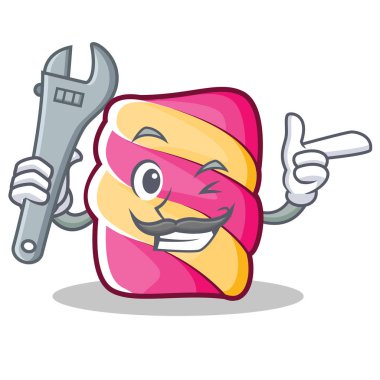 Mekanik hatmi karakter karikatür tarzı