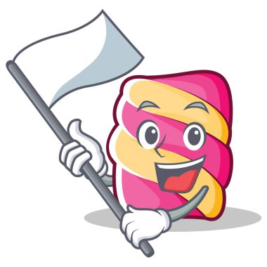 Bayrak hatmi karakter karikatür tarzı