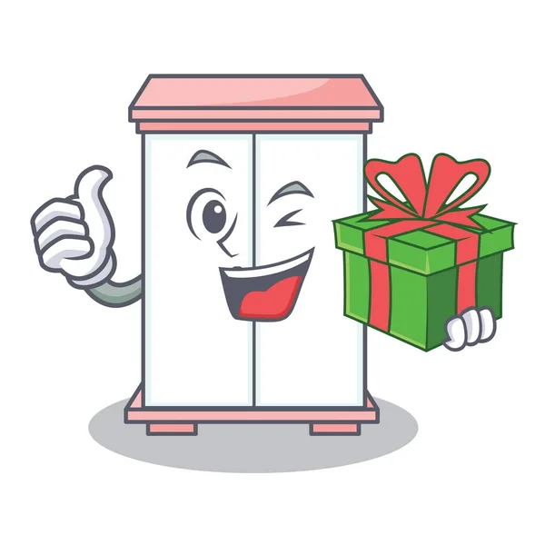 Hediye kabine karakter karikatür tarzı ile