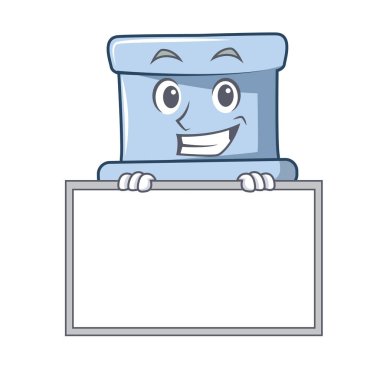 Yönetim Kurulu tuvalet karakter karikatür tarzı ile sırıtarak