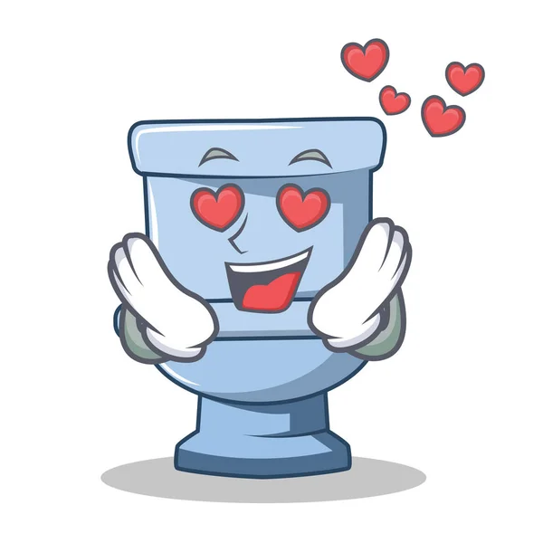 No estilo de desenho animado de caráter de banheiro amor — Vetor de Stock