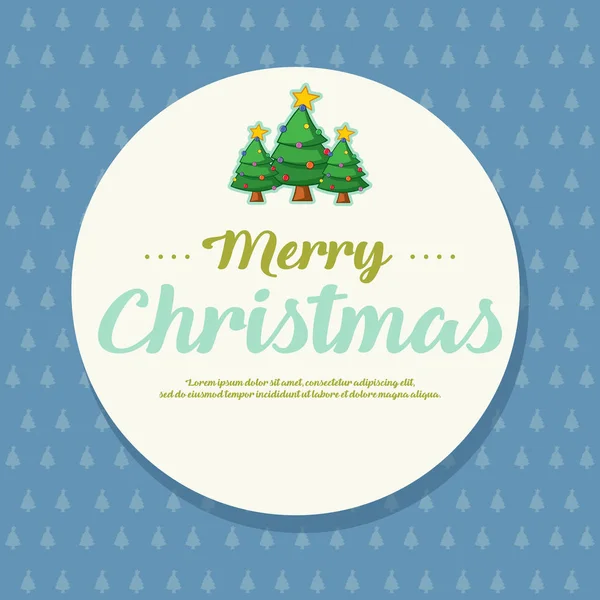 Joyeux joyeux style de carte de Noël — Image vectorielle