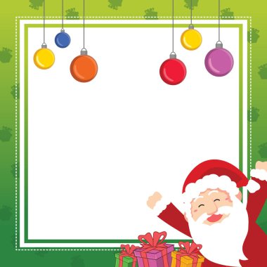 Noel çerçeve şirin tasarımı koleksiyonu