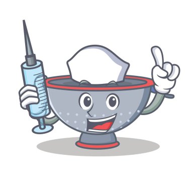 Hemşire kevgir kap karakter karikatür