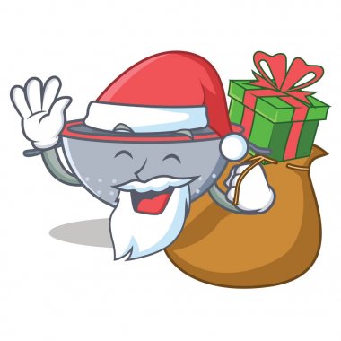 Noel Baba hediye kevgir kap karakter karikatür ile
