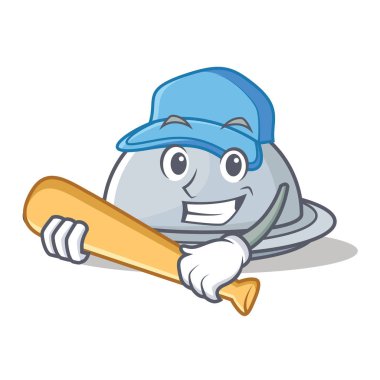 Oyun beysbol tepsi karakter karikatür tarzı