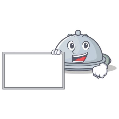 Tahta tepsi karakter karikatür tarzı ile