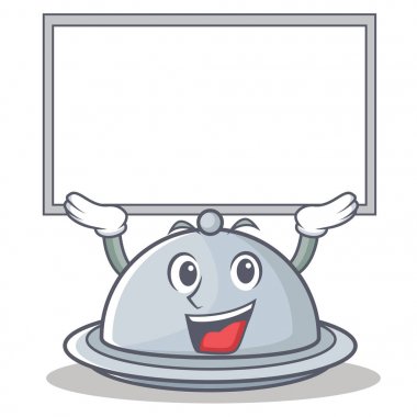 Tahta tepsi karakter karikatür tarzı