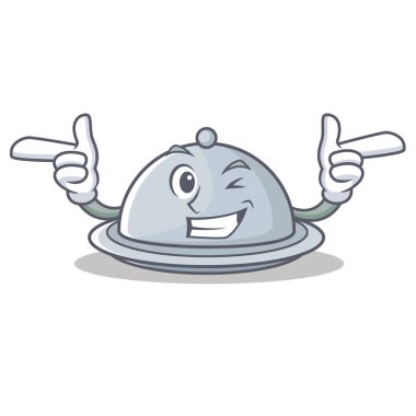 Wink tepsi karakter karikatür tarzı