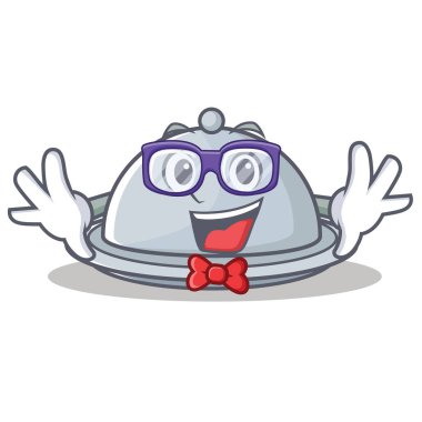 Geek tepsi karakter karikatür tarzı