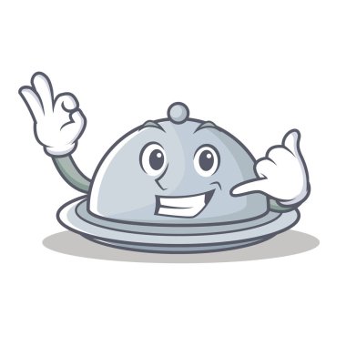 Tepsi karakter karikatür tarzı beni ara