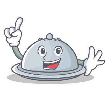 Parmak tepsi karakter karikatür tarzı