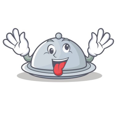 Deli tepsi karakter karikatür tarzı