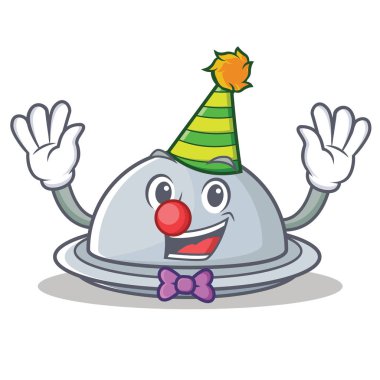 Palyaço tepsi karakter karikatür tarzı