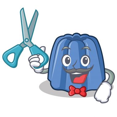 Kuaför jöle karakter karikatür tarzı