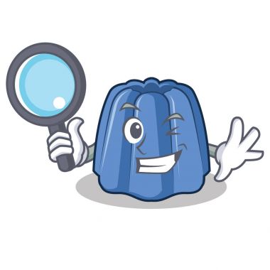 Dedektif jöle karakter karikatür tarzı