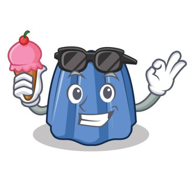 Dondurma jöle karakter karikatür tarzı ile