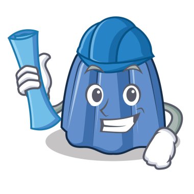 Mimar jöle karakter karikatür tarzı