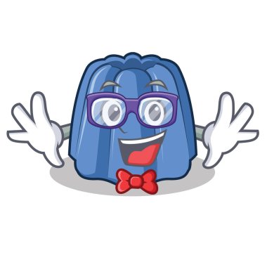 Geek jöle karakter karikatür tarzı