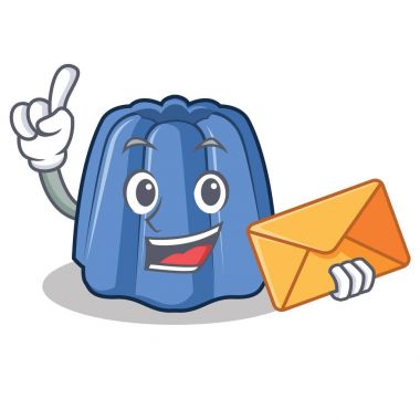 Zarf jöle karakter karikatür tarzı ile